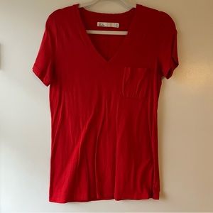Madewell Red Pocket Tee - Size M